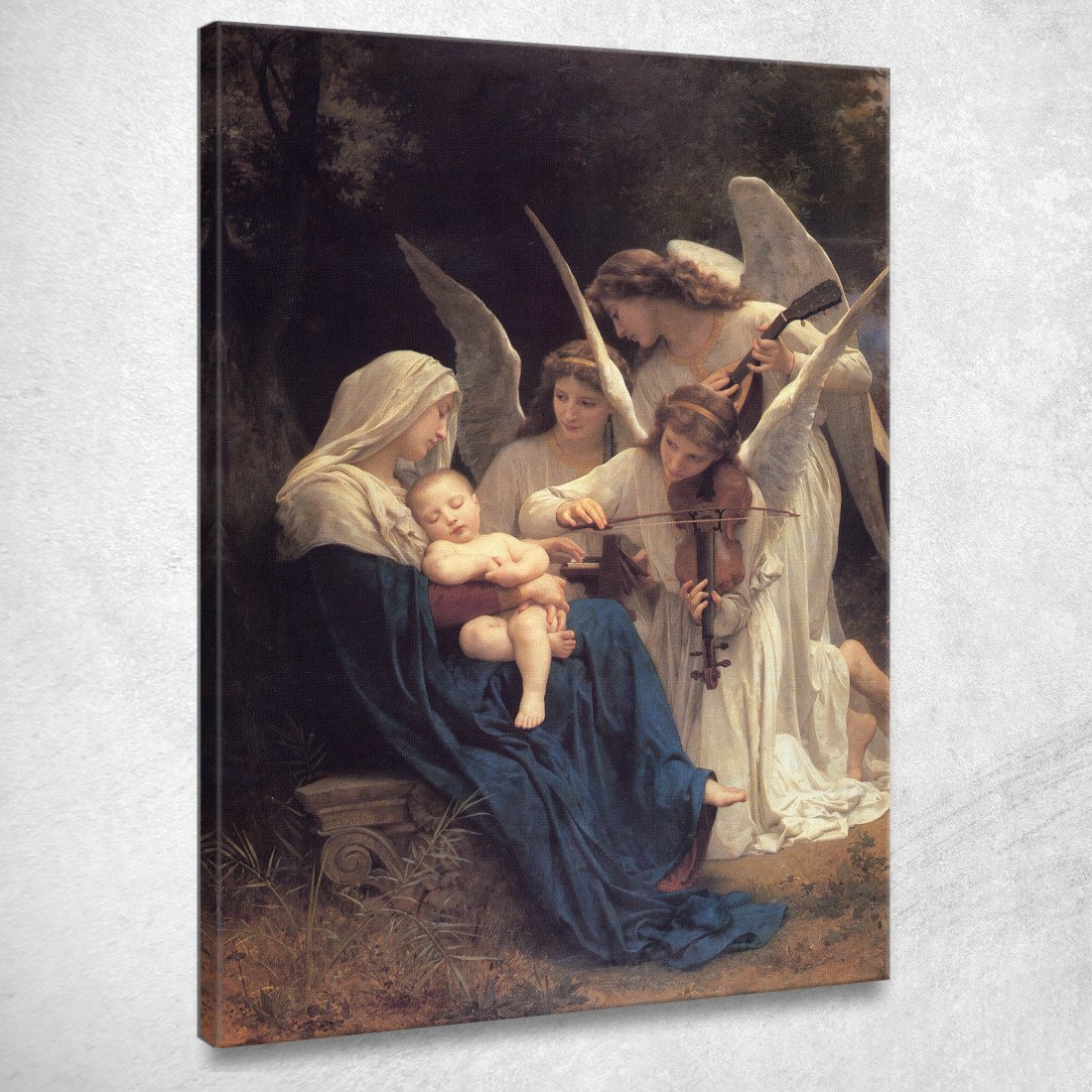 Il Canto Degli Angeli William Bouguereau wbg167 quadro stampato su tela