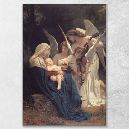Il Canto Degli Angeli William Bouguereau wbg167 quadro stampato su tela