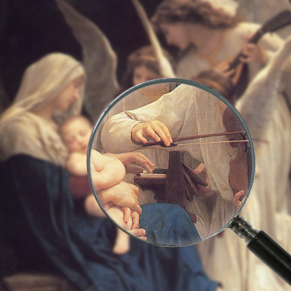 Il Canto Degli Angeli William Bouguereau wbg167 quadro stampato su tela