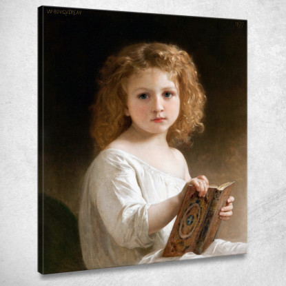 Il Libro Delle Storie William Bouguereau wbg168 quadro stampato su tela