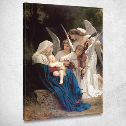 La Vergine Degli Angeli William Bouguereau wbg170 quadro stampato su tela