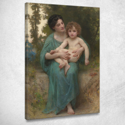 Il Fratello Minore William Bouguereau wbg172 quadro stampato su tela