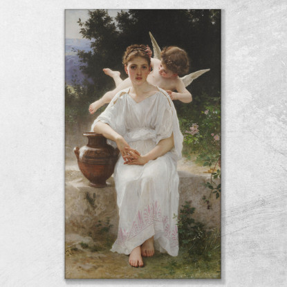 Sussurri D'Amore William Bouguereau wbg180 quadro stampato su tela
