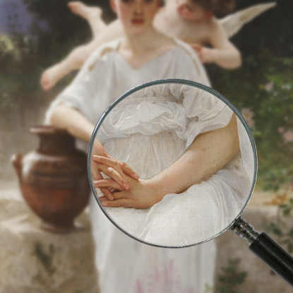 Sussurri D'Amore William Bouguereau wbg180 quadro stampato su tela