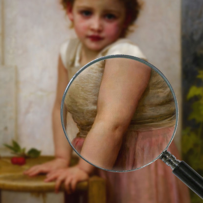 Yvonne William Bouguereau wbg184 quadro stampato su tela