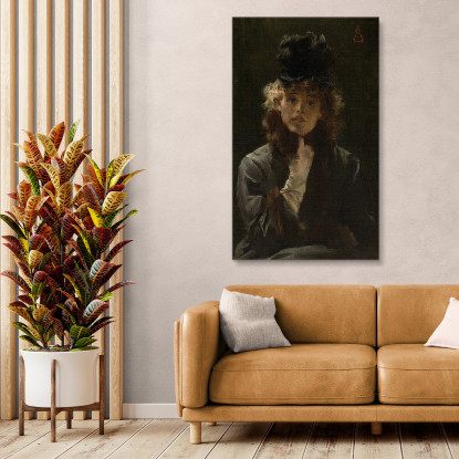 La Esfinge Parisina Alfred Stevens cuadro en lienzo