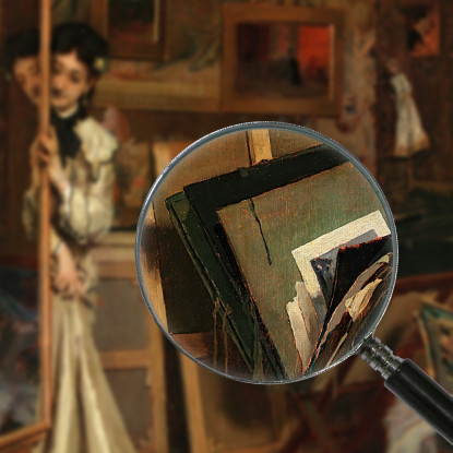 The Psyché My Studio Alfred Stevens canvas print