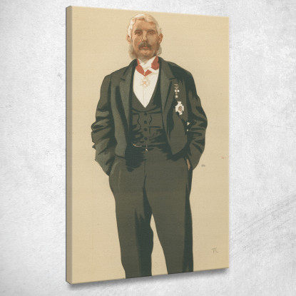 Le Commandant En Chef De L'Armée Et De La Marine Indiennes De Vanity Fair Le 25 Mars 1876 James Tissot tableau impression sur to