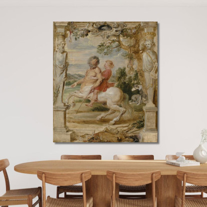Achille Educato Dal Centauro Chirone Peter Paul Rubens ppr13 quadro stampato su tela