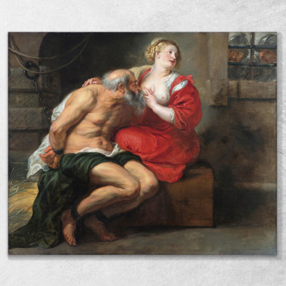 Cimone E Pero Carità Romana Peter Paul Rubens ppr45 quadro stampato su tela