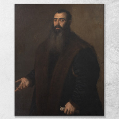 Portrait Of The Nuremburg Merchant And Collector Willibald Imhoff The Elder 1519-1580 Titian Tiziano Vecellio canvas print