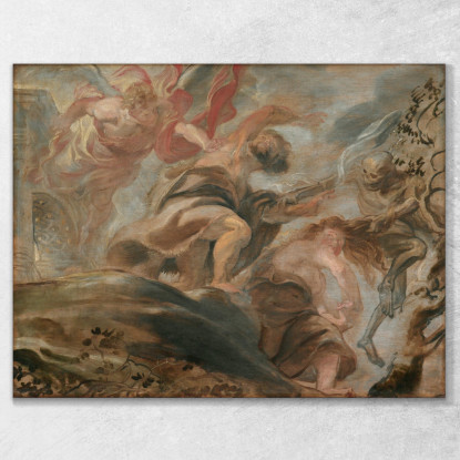 Cacciata Dal Giardino Dell'Eden Peter Paul Rubens ppr69 quadro stampato su tela