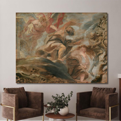 Cacciata Dal Giardino Dell'Eden Peter Paul Rubens ppr69 quadro stampato su tela