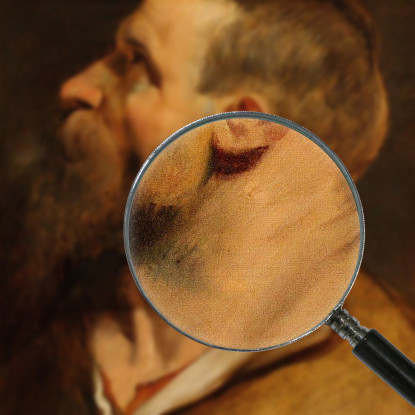 Testa Di Uomo Barbuto Peter Paul Rubens ppr81 quadro stampato su tela