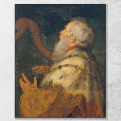 Il Re Davide Che Suona L'Arpa 2 Peter Paul Rubens ppr101 quadro stampato su tela