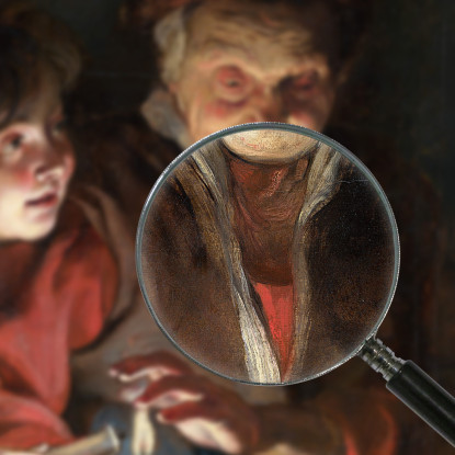 Vecchia E Ragazzo Con Candele Peter Paul Rubens ppr125 quadro stampato su tela