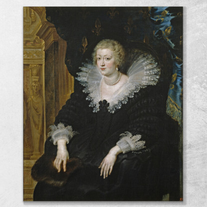 Ritratto Di Anna D'Austria Peter Paul Rubens ppr143 quadro stampato su tela
