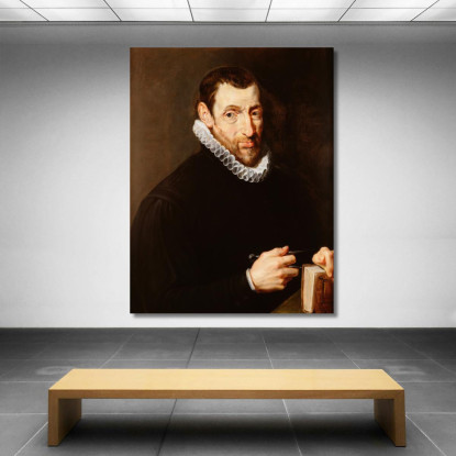 Ritratto Di Christopher Plantin Peter Paul Rubens ppr150 quadro stampato su tela
