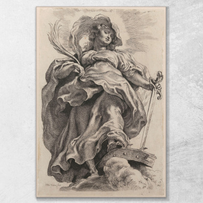 Santa Caterina D'Alessandria Peter Paul Rubens ppr161 quadro stampato su tela