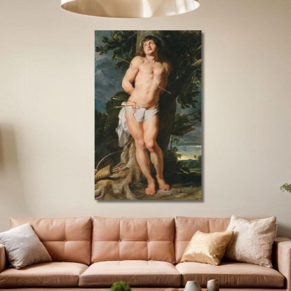 San Sebastiano Peter Paul Rubens ppr180 quadro stampato su tela