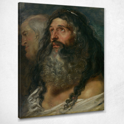 Studio Di Due Teste Peter Paul Rubens ppr197 quadro stampato su tela
