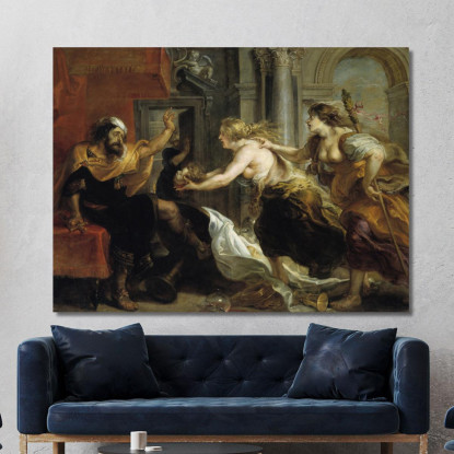 Tereo Si Confronta Con La Testa Di Suo Figlio Itilo Peter Paul Rubens ppr202 quadro stampato su tela