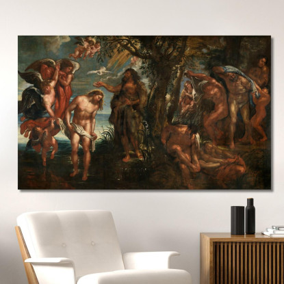 Il Battesimo Di Cristo Peter Paul Rubens ppr216 quadro stampato su tela