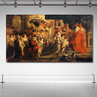 L'Incoronazione Di Maria De' Medici Peter Paul Rubens ppr220 quadro stampato su tela