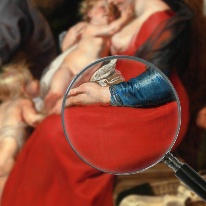 La Sacra Famiglia Con I Santi Elisabetta E Giovanni Battista Peter Paul Rubens ppr248 quadro stampato su tela