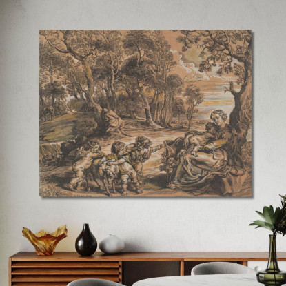 Il Resto Della Fuga In Egitto Peter Paul Rubens ppr278 quadro stampato su tela