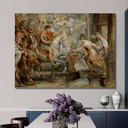 Ingresso Trionfale Di Costantino A Roma Peter Paul Rubens ppr307 quadro stampato su tela