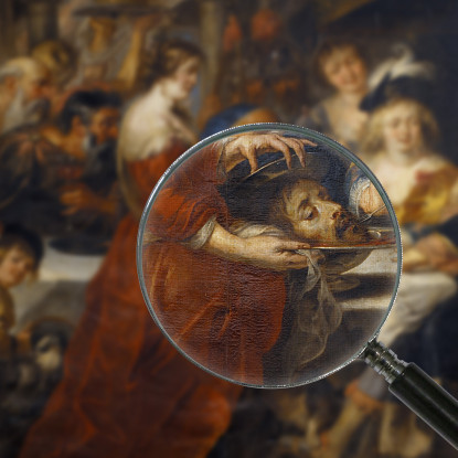 La Fiesta De Herodes. Salomé Llevando La Cabeza De San Juan Bautista En Un Cargador Peter Paul Rubens cuadro en lienzo