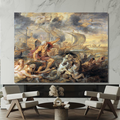 Die Reise Des Kardinalinfanten Ferdinand Von Spanien Von Barcelona Nach Genua Im April 1633 Peter Paul Rubens drucken auf leinwa