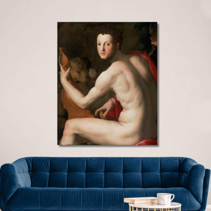 Ritratto Di Cosimo I De Medici Come Orfeo Agnolo Bronzino abz12 quadro stampato su tela