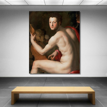 Ritratto Di Cosimo I De Medici Come Orfeo Agnolo Bronzino abz12 quadro stampato su tela