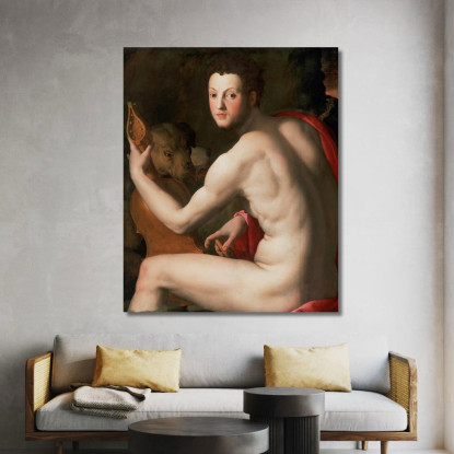Ritratto Di Cosimo I De Medici Come Orfeo Agnolo Bronzino abz12 quadro stampato su tela
