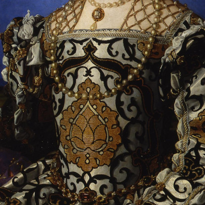 Ritratto Di Eleonora Di Toledo Con Il Figlio Giovanni De Medici Agnolo Bronzino abz13 quadro stampato su tela