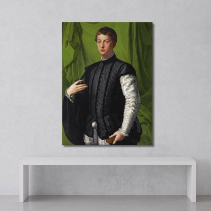 Portrait Of Lodovico Capponi Agnolo Bronzino abz15 quadro stampato su tela