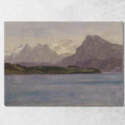 Catena Costiera Dell'Alaska Albert Bierstadt abr3 quadro stampato su tela