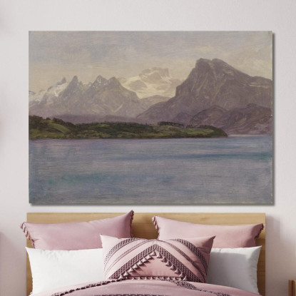 Catena Costiera Dell'Alaska Albert Bierstadt abr3 quadro stampato su tela