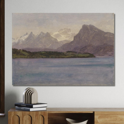 Catena Costiera Dell'Alaska Albert Bierstadt abr3 quadro stampato su tela