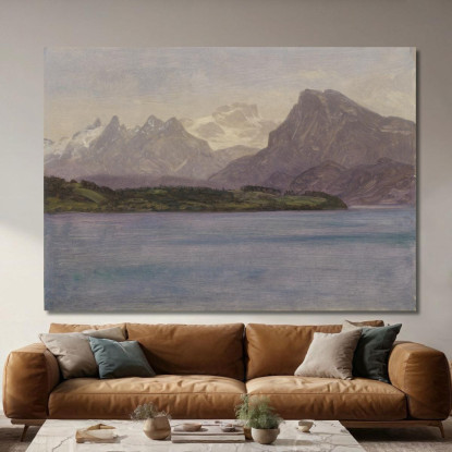 Catena Costiera Dell'Alaska Albert Bierstadt abr3 quadro stampato su tela