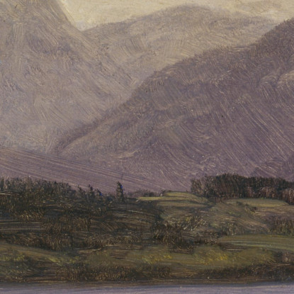 Catena Costiera Dell'Alaska Albert Bierstadt abr3 quadro stampato su tela