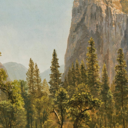 Il Velo Nuziale Cade Yosemite Valley California Albert Bierstadt abr6 quadro stampato su tela