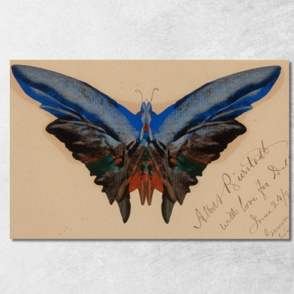 Farfalla Per Dell Albert Bierstadt abr9 quadro stampato su tela