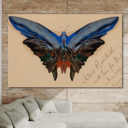 Farfalla Per Dell Albert Bierstadt abr9 quadro stampato su tela