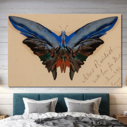 Farfalla Per Dell Albert Bierstadt abr9 quadro stampato su tela