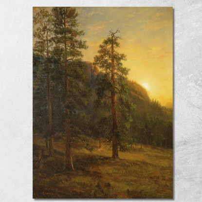 Sequoie Della California Albert Bierstadt abr11 quadro stampato su tela