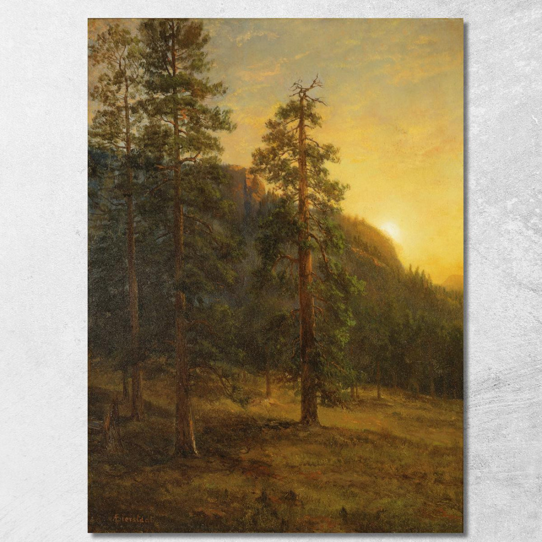 Sequoie Della California Albert Bierstadt abr11 quadro stampato su tela