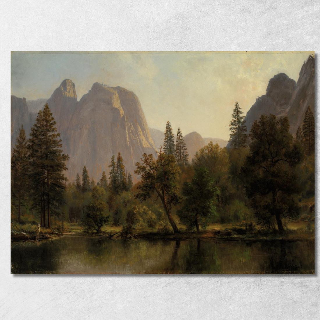 La Cattedrale Oscilla La Valle Di Yosemite Albert Bierstadt abr14 quadro stampato su tela